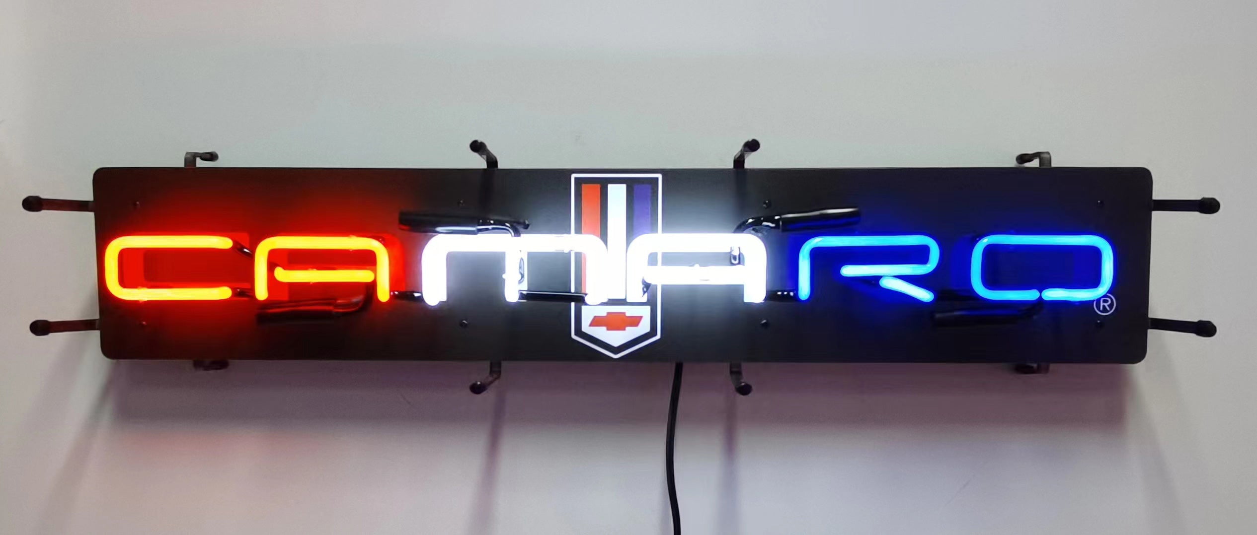 Neonetics Chevy Camaro Wall Sign, Red White Blue Neon Illumination, 36 ...