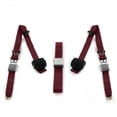 thumbnail image 1 of Chevy Chevelle 1964-1967 Airplane 3 Point Burgandy Retractable Bench Seat Belt Kit - 3 Belts, 1 of 1