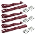 thumbnail image 1 of Chevy Chevelle 1964-1967 Standard 2 Point Burgandy Lap Bench Seat Belt Kit with Bracketry - 3 Belts, 1 of 1