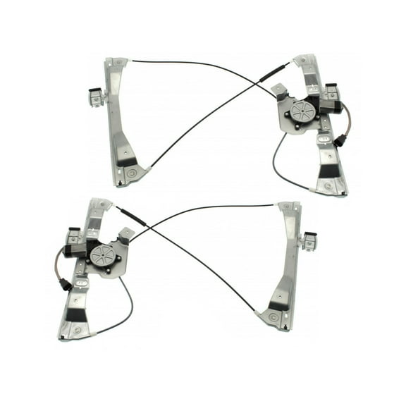 For Chevy Cobalt 2005-2010 Window Regulator Assembly Driver and Passenger Side | Pair | Front | Coupe | Power | Cable Type | Replacement For GM1350179, GM1351179 | 25852206, 25852207