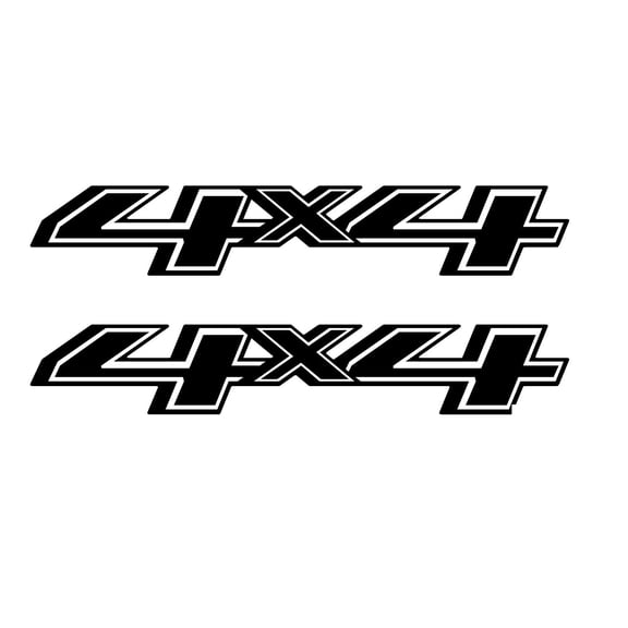 Chevy Colorado Matte Black 4X4 Bedside Decals 2014-2022 Set of 2 GM Licensed