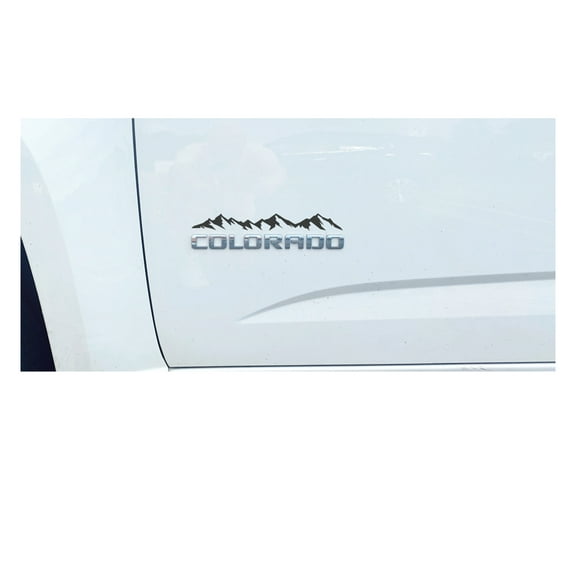 Chevy Colorado Matte Black Mountain Range Emblem Enhancement Decals 2015-2021 Set of 3 GM Licensed