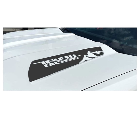 Chevy Colorado Matte Black Trail Boss Mountains Hood Decals 2023-2026 Set of 2 GM Licensed