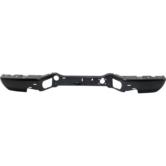 For Chevy Colorado Step Bumber 2004-2012 | Face Bar | Powdercoated Black | Steel | All Cab Types | w/o Extreme Package | w/ or w/o Towing Package | w/ Step Pad | 20814972