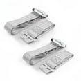 thumbnail image 1 of Chevy Corvair 1960-1969 Airplane 2 Point Gray & Grey Lap Bucket Seat Belt Kit - 2 Belts, 1 of 1