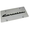 thumbnail image 1 of Chevy Corvette Retro Name License Plate (Black on Chrome), 1 of 3
