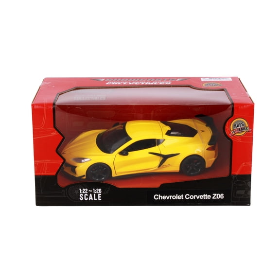 Chevy Corvette Z06, Yellow - Showcasts 68289WYL - 1/24 Scale Diecast Model Car