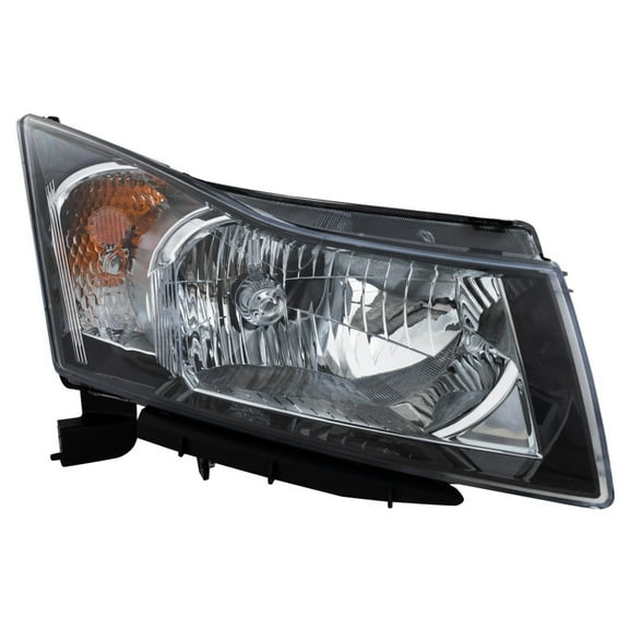 For Chevy Cruze Limited 2016 Headlight Assembly Passenger Side | Chrome Signal Ring | Composite Type | Clear Lens | Replacement For GM2503356, GM2503361 | 114-01313, 95291964