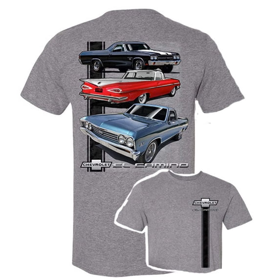 Chevy El Camino t-shirt featuring 3 generations Licensed Truck Hot Rod