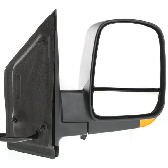 For Chevy Express 1500 2008-2014 Door Mirror Passenger Side | Power Glass | Heated | Manual Folding | Textured Black | Dual Glass | Standard | w/Signal Light | w/Light | GM1321397 | 84994861