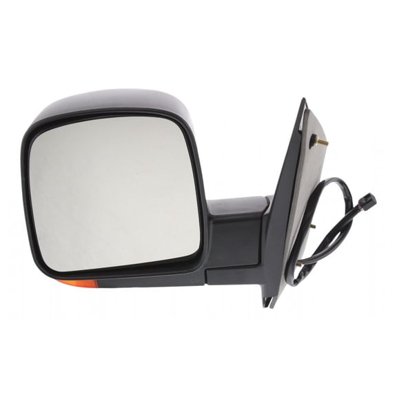 For Chevy Express 2500 2003 04 05 06 2007 Door Mirror Driver Side | Power | Heated | w/ Signal Indicator | Textured Black | Replacement For 15937983 | GM1320356