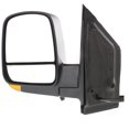 thumbnail image 1 of For Chevy Express 2500/Express 3500 2008-2023 Door Mirror Driver Side | Power Glass | Heated | Manual Folding | Textured Black | Dual Glass | Standard | w/Signal Light | w/Light | GM1320397 | 1522741, 1 of 7