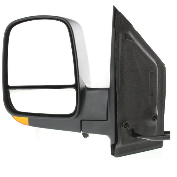 For Chevy Express 2500/Express 3500 2008-2023 Door Mirror Driver Side | Power Glass | Heated | Manual Folding | Textured Black | Dual Glass | Standard | w/Signal Light | w/Light | GM1320397 | 1522741