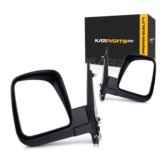 For Chevy Express 3500 2003-2010 Door Mirror Driver and Passenger Side | Pair | Manual | Non-Heated | Replacement For 15937986, 15937996 | GM1320284, GM1321284