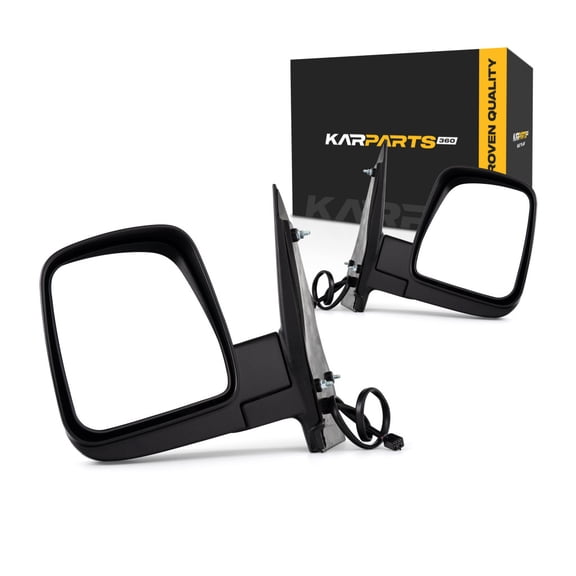 For Chevy Express 3500 2016 2017 2018 2019 Door Mirror Driver and Passenger Side | Pair | Power | Textured | Replacement For GM1320283, GM1321283 | 15281048, 15821105