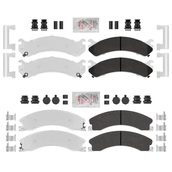 Chevy Express 4500 Front & Rear Heavy Duty Brake Pads fits 2018-2020 Express Van