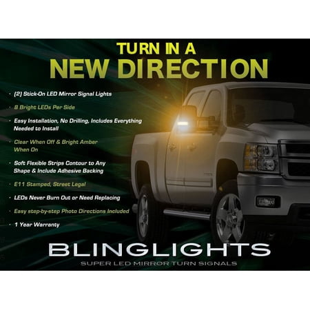 Chevy Express Van LED Side Mirror Turnsignals Lights Mirrors Turn Signals Lamps Chevrolet Signalers