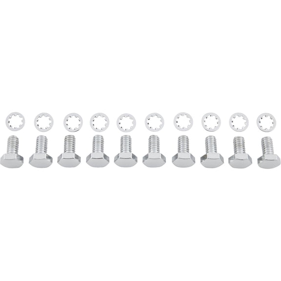 Chevy Front Timing Cover Chrome Bolt Kit
