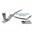 thumbnail image 1 of Chevy GMC 1500 15-18 2.5" Stainless Dual Exhaust Kit No muffler Slash Tips, 1 of 2