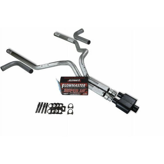 Chevy GMC 1500 15-18 3" Dual Exhaust Kits Flowmaster Super 10 Side Exit