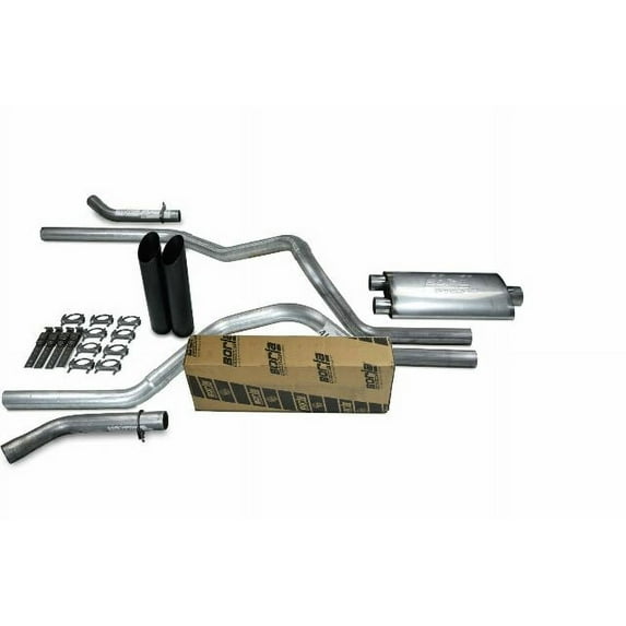 Chevy GMC 1500 99-06 2.5" Dual Exhaust Kits Borla Pro XS Black Tip Corner