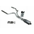 thumbnail image 1 of Chevy GMC 1500 Truck 15-18 3" Dual Exhaust Kits 2 Chamber Muffler Slash Tips, 1 of 2