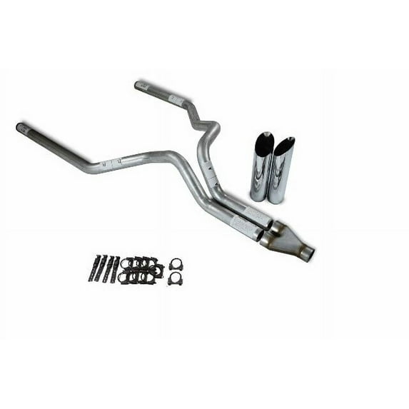 Chevy GMC 1500 Truck 15-18 3" Dual Truck Exhaust Kits Y pipe Slash Tips