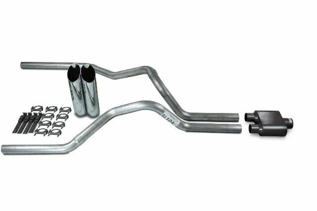 Dual 3" Exhaust Kit For 1999-2006 Chevy/GMC 1500 – Flowmaster Super 44 Muffler, Slash Tips