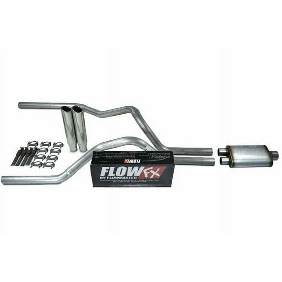 Chevy GMC 1500 Truck 99-06 2.5" Dual Exhaust Kits Flowmaster Flow FX Clamp Tip