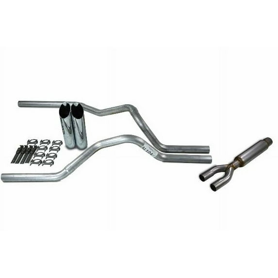 Chevy GMC 1500 Truck 99-06 2.5" Dual Truck Exhaust Kits with Glasspack Slash Tip