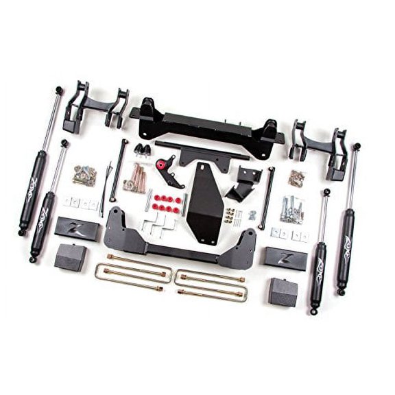 Chevy/GMC 6" Lift Kit Zone Offroad w/Black Nitro Shocks