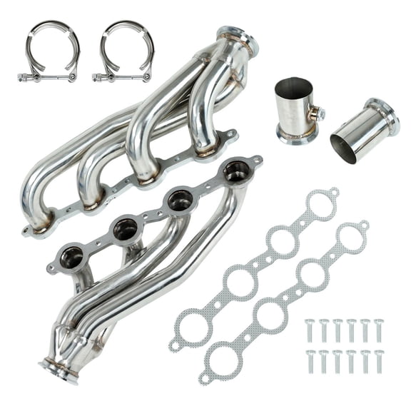 Chevy GMC C10 60-86 LS Series Engine Exhaust Headers, MT001056, 1-5/8" Primaries, 2-1/2" Collector, V8 4.8L-6.2L Engines - Exhaust System