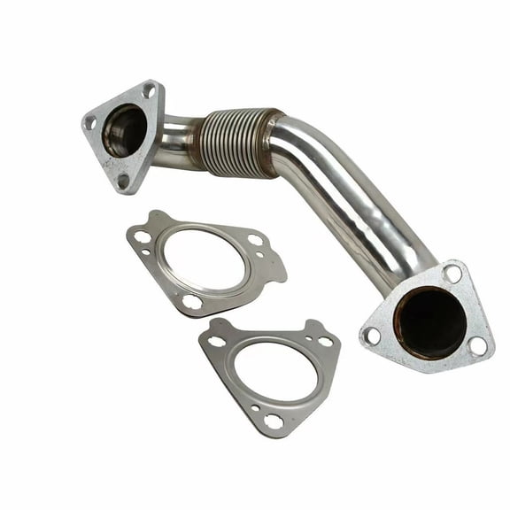 Chevy/GMC Duramax 6.6L Exhaust Downpipe - LB7/LLY/LBZ/LMM/LML - OEM MT001109 - High Performance Bellow, Laser Cut Flanges, Direct Bolt-On Fit - Includes Gaskets