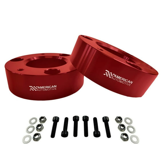 Chevy GMC Suburban Tahoe Yukon Avalanche 3" Red Front Aluminum Spacers Lift Kit