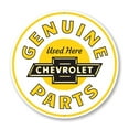 thumbnail image 1 of Chevy Genuine Parts Car Sign, Chevy Sign, Novelty Car Sign, Garage Aluminum Metal Decor Sign - 12" Round, 1 of 4