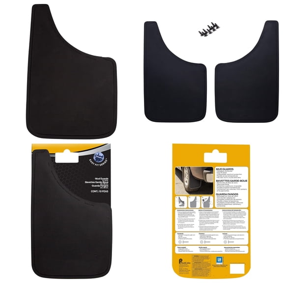 Chevy Gold Bowtie Easy Fit Mud Guard - Set of 2