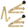 thumbnail image 1 of Chevy II 1962-1965 Standard 3 Point Tan Retractable Bench Seat Belt Kit - 3 Belts, 1 of 1