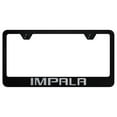 thumbnail image 1 of Chevy Impala Laser Etched Logo Stainless Steel License Plate Frame (Black), 1 of 3