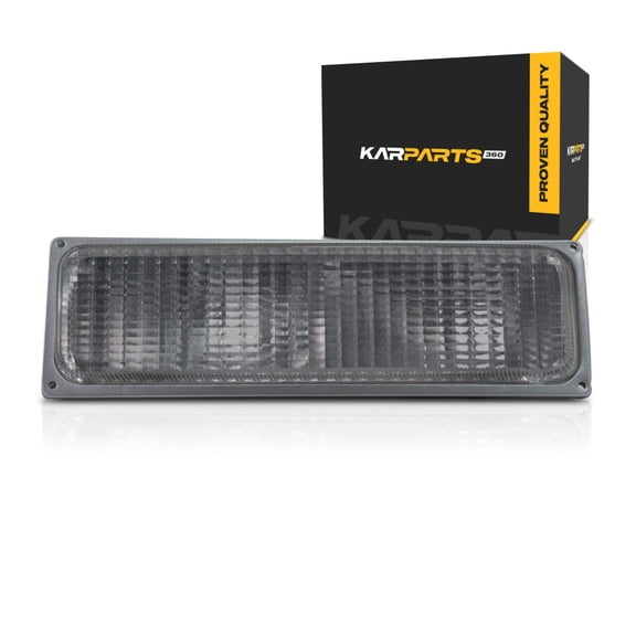 For Chevy K10/K20/K30 Pickup 1990 1991 1992 1993 Driver Side Turn Signal/Parking Light | w/ Silver Rim | w/ Composite Type Headlight | GM2520108 | 5975423