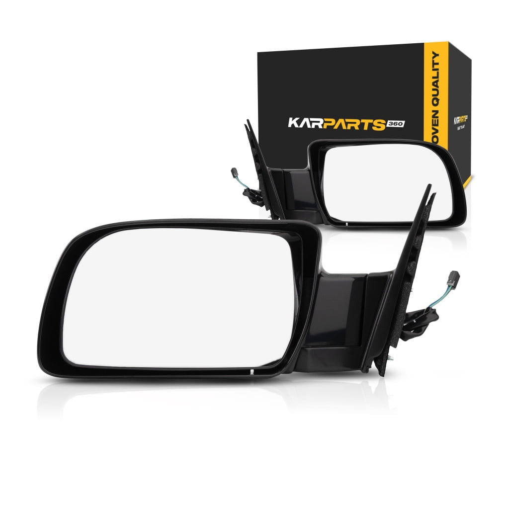 For Chevy K1500 1988-1999 Door Mirror Driver and Passenger Side | Pair | Power | Non-Heated | Standard | Replacement For 15764757, 15764758 | GM1320122, GM1321122