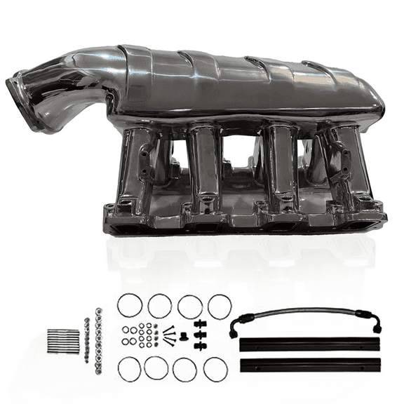 | Chevy LS Hi-Ram Intake Manifold Rectangle Port | LS3, L76, L77, L92, L94, L96, L99, L9H, LSX, LY6 | Fuel Rails, Gaskets, Hardware Included (Polished Aluminum)