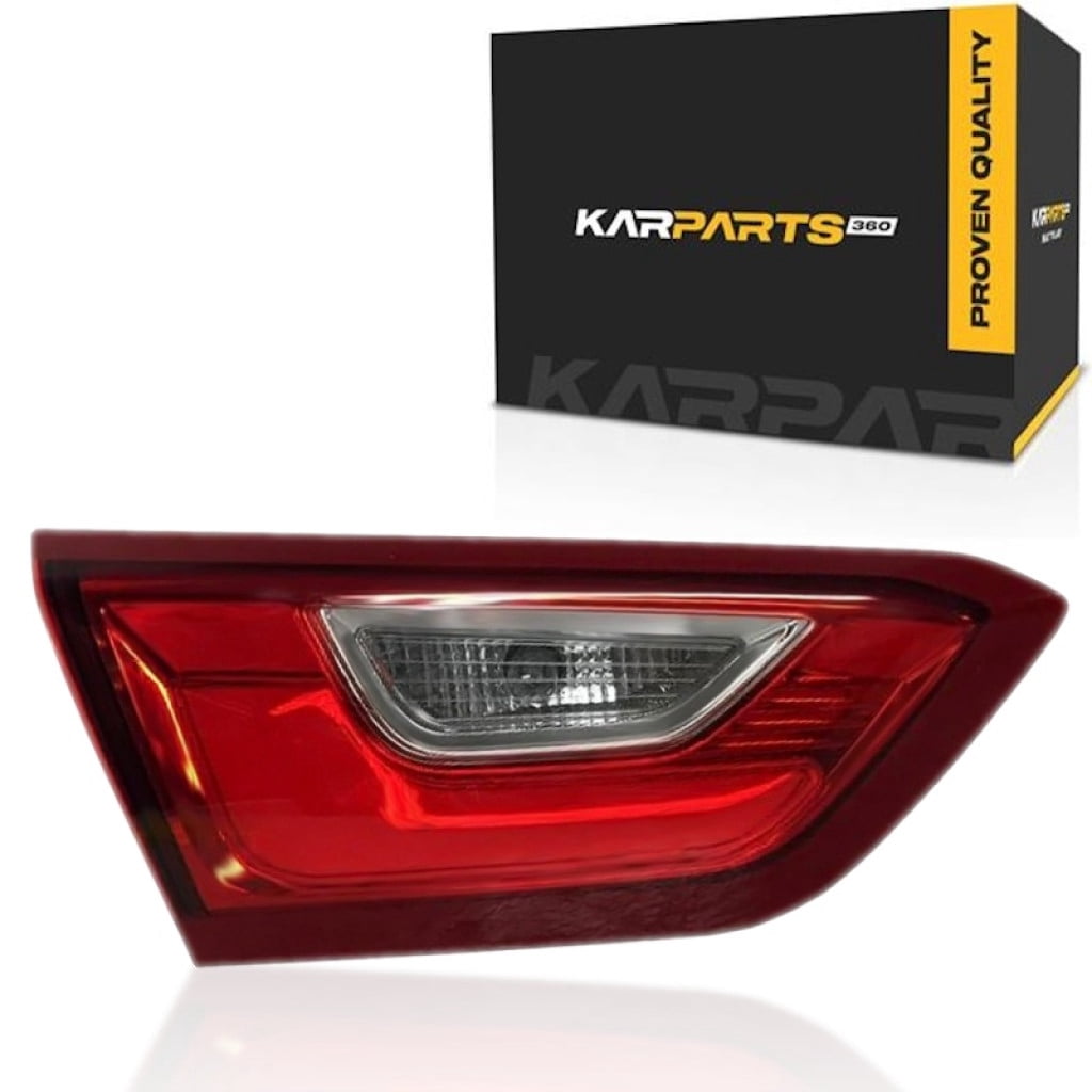 For Chevy Malibu 2016 2017 2018 Tail Light Assembly Driver Side | Inner | CAPA Certified | GM | LED | Clear & Red Lens | Chrome Housing | Replacement For GM2802115 | 191275942222, 23508086
