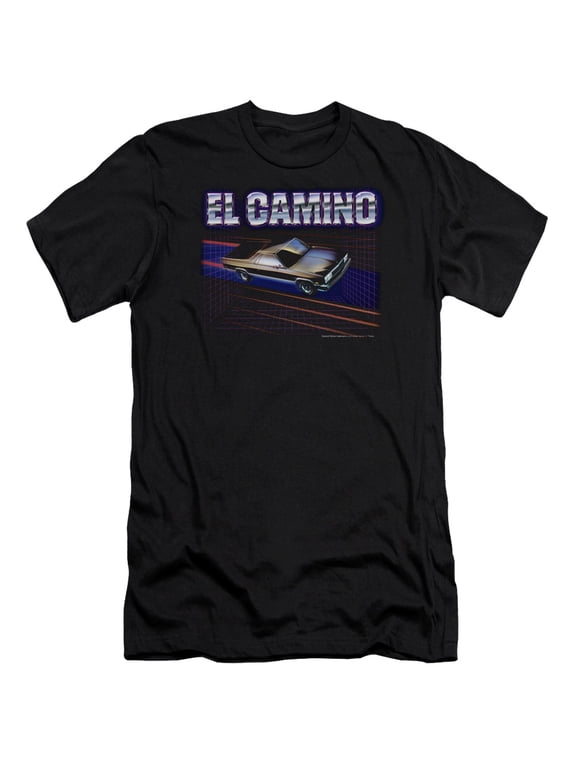 Chevy Men's  El Camino 85 Slim Fit T-shirt Black