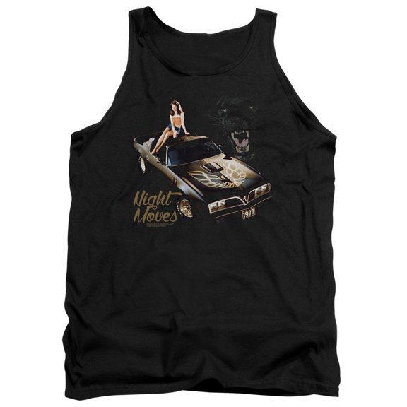 Trevco Sportswear PTC108-TK-1 Pontiac Night Moves Adult Tank Top, Black - Small