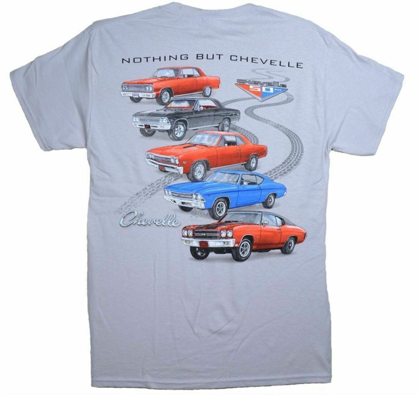 T-shirt Homme Chevrolet Chevelle 1966 - Thème Muscle Car, Coton, Fait Main, Neuf Avec étiquettes