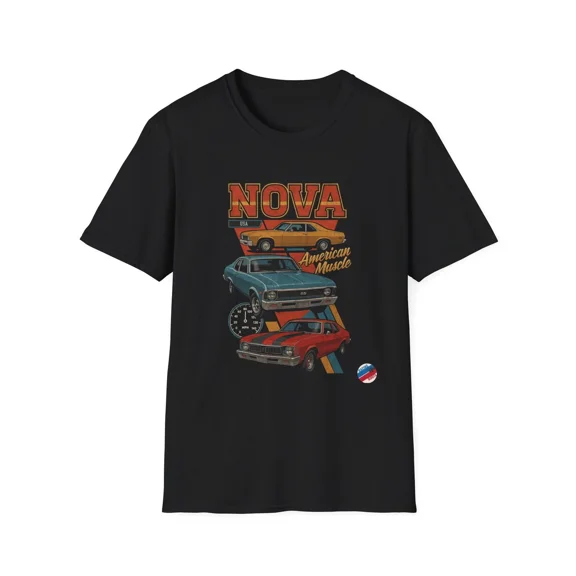 Chevy Nova SS American Muscle Car USA Classic Vintage 70s T-Shirt Tee