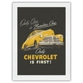 thumbnail image 1 of Chevy - Only One is Number One - Chevrolet Automobile - Vintage Advertising Poster c.1948 - Japanese Unryu Rice Paper Art Print 24 x 32 in, 1 of 4