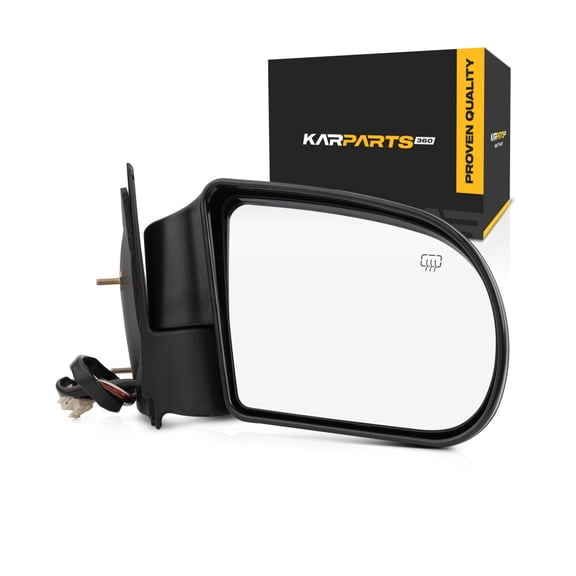 For Chevy S10 1999-2004 Door Mirror Passenger Side | Power | Heated | Textured | RPO-DD0/RPO-DK2 | Standard/Extended/Crew Cab | Replacement For 15105940 | GM1321192