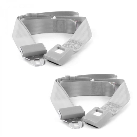 Chevy S10 Blazer 1982-1994 Standard 2 Point Gray & Grey Lap Bucket Seat Belt Kit - 2 Belts