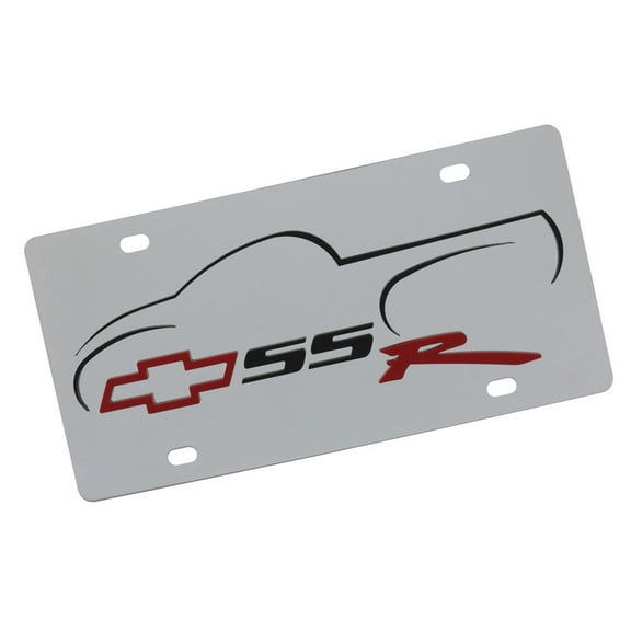 Chevy SSR Logo License Plate (Chrome)